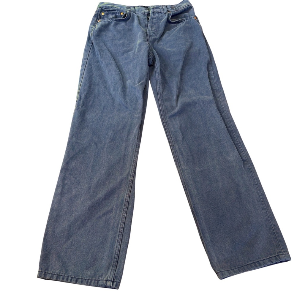 ASOS Gray Button Fly Jeans
